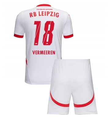 RB Leipzig Arthur Vermeeren #18 Hemmakläder Barn 2024-25 Kortärmad (+ Korta byxor)